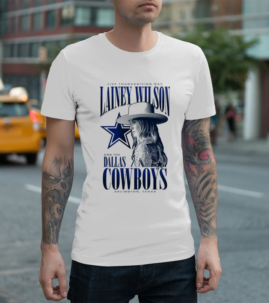 Lainey Wilson Live Thanksgiving Day With Dallas Cowboys Arlington Texas T-Shirt