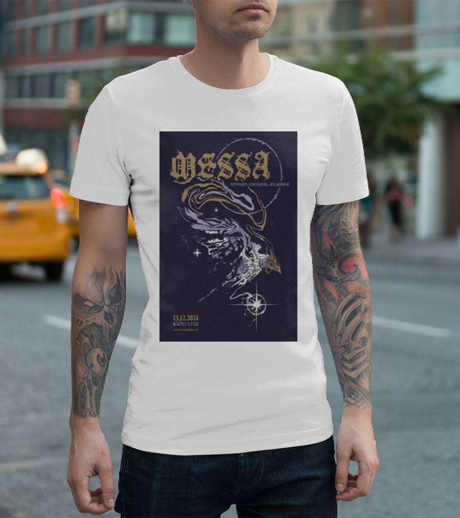 MESSA Support Coltane Elerreve 13.12.2024 Kapu Linz Tour T-Shirt