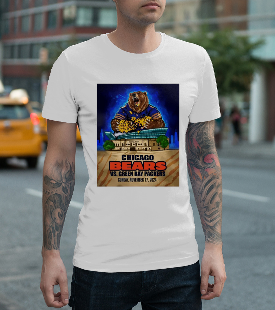 Chicago Bears Vs Green Bay Packers Soldier Field November 17 2024 Showdown T-Shirt