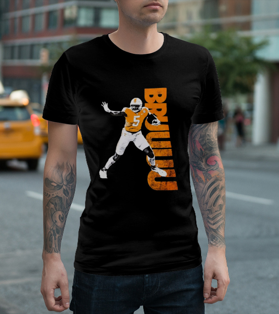 Bruuuu Tennessee Vols 5 Bru Mccoy NCAA Football Iconic T-Shirt