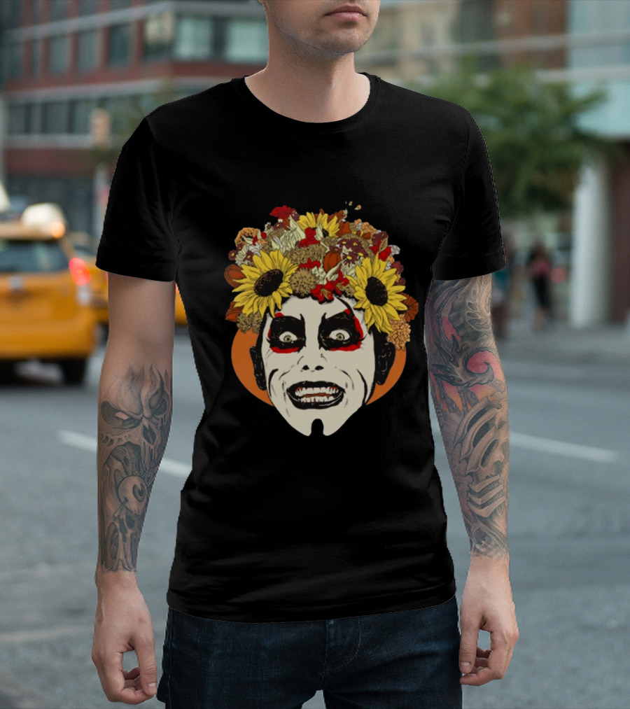 Danhausen Fallhausen Sunflower Face Paint WWE Wrestling T-Shirt