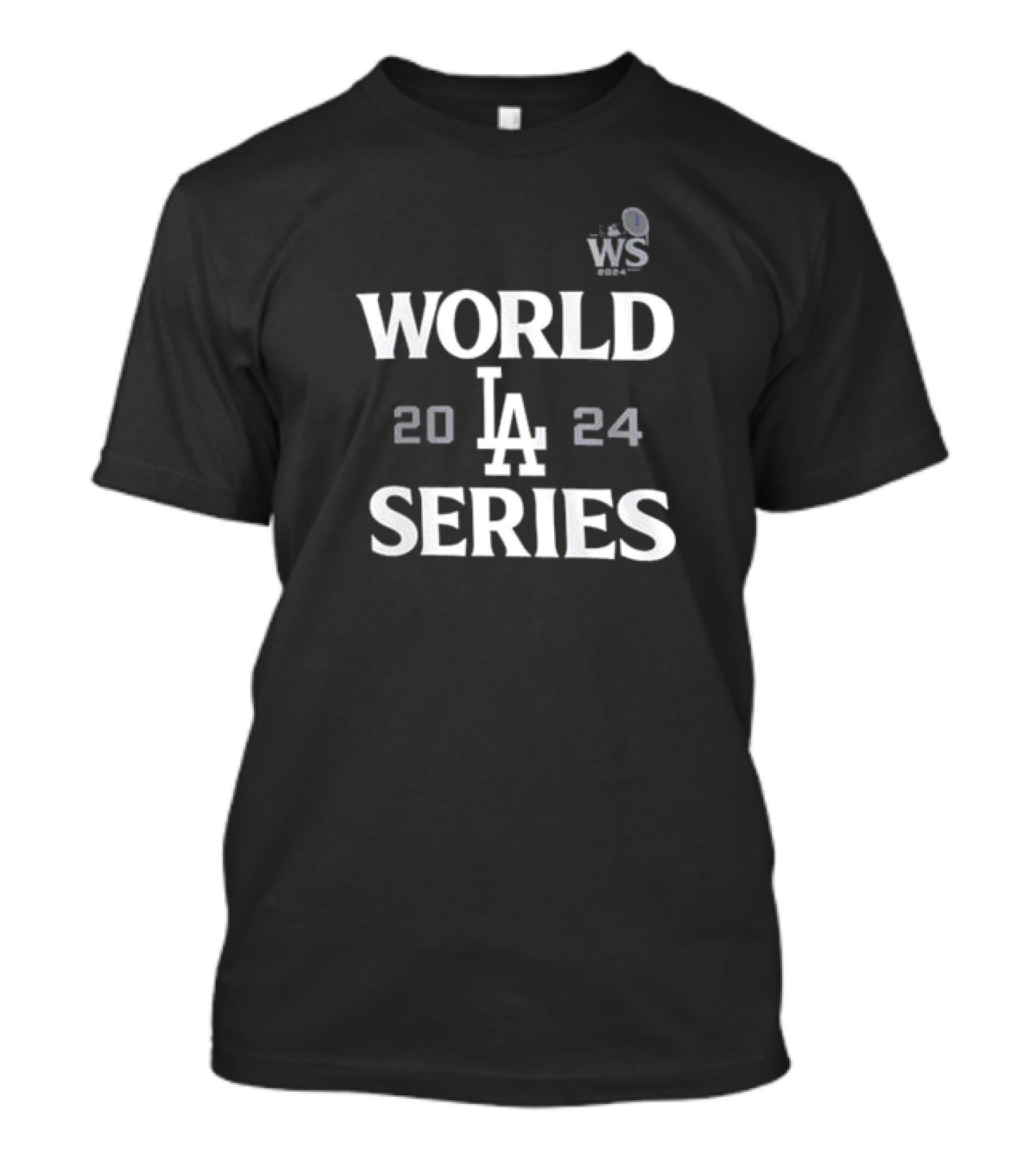 Los Angeles Dodgers 2024 World Series LA Logo WS Champions T-Shirt