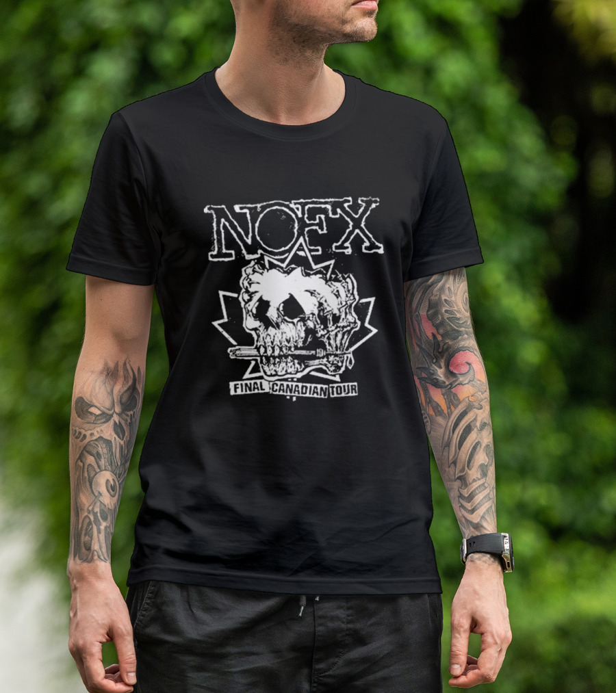 NOFX Final Canadian Tour Skull T-Shirt