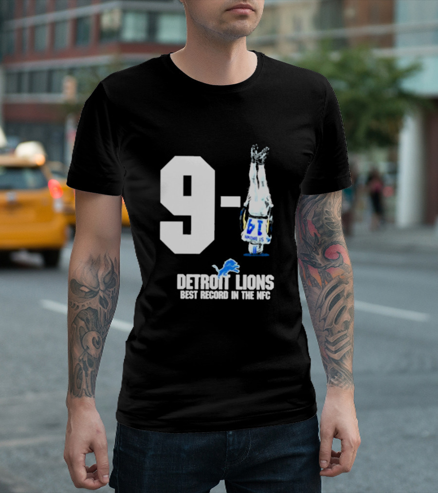 Onepride 9 1 Detroit Lions Best Record In The NFC T-Shirt