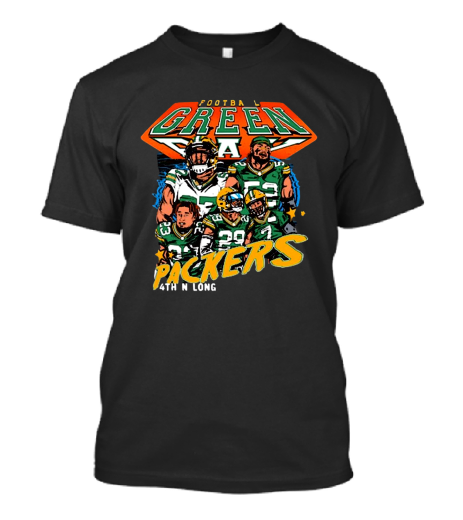 Green Bay Packers Football Pack-Defense 4th N Long T-Shirt