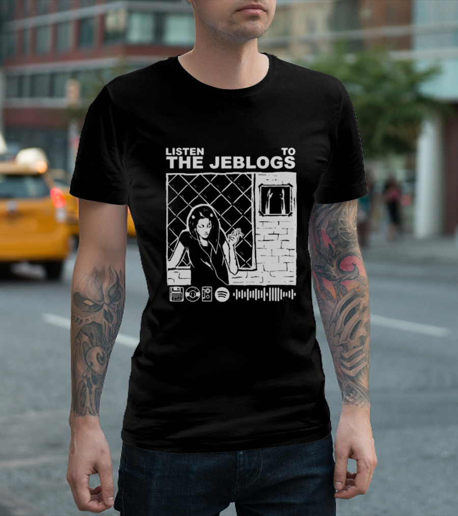 Listen To The Jeblogs Music Streaming Icons T-Shirt