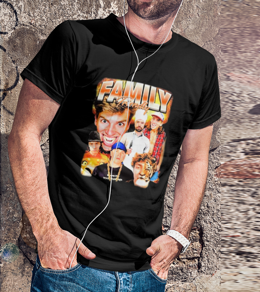 FAMILY Friendly YouTube Year One Photos Comedy Collage T-Shirt
