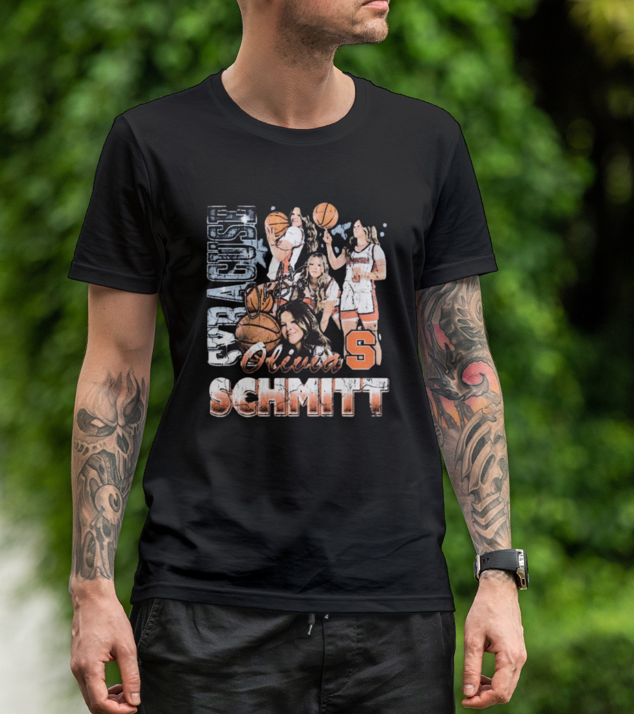 Olivia Schmitt Syracuse Basketball Signature 90s T-Shirt
