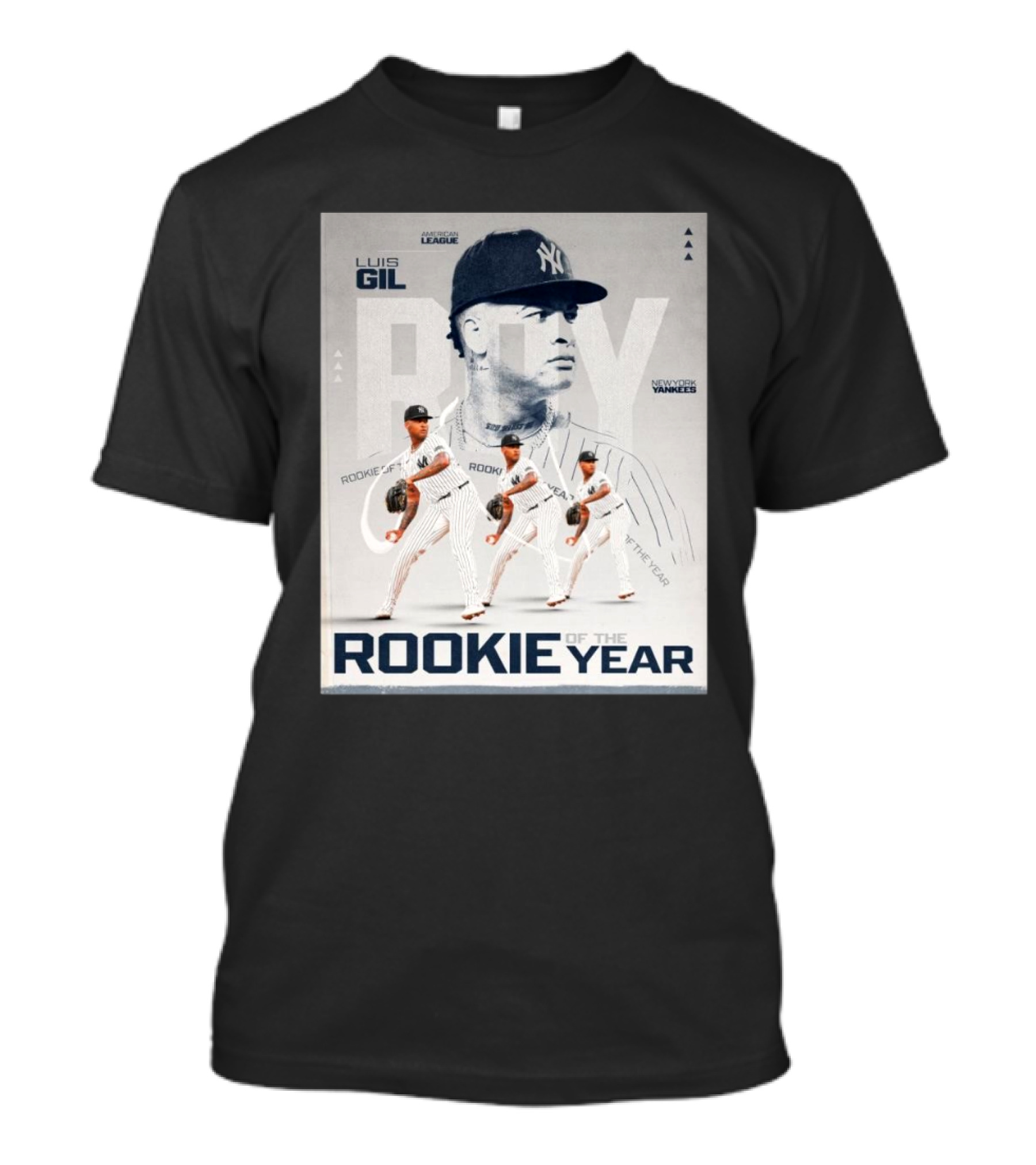 Luis Gil 2024 American League Rookie Of The Year New York Yankees MLB T-Shirt