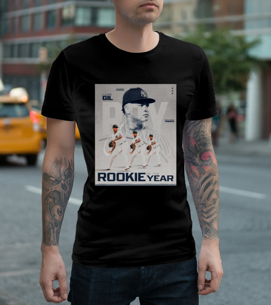 Luis Gil 2024 American League Rookie Of The Year New York Yankees MLB T-Shirt
