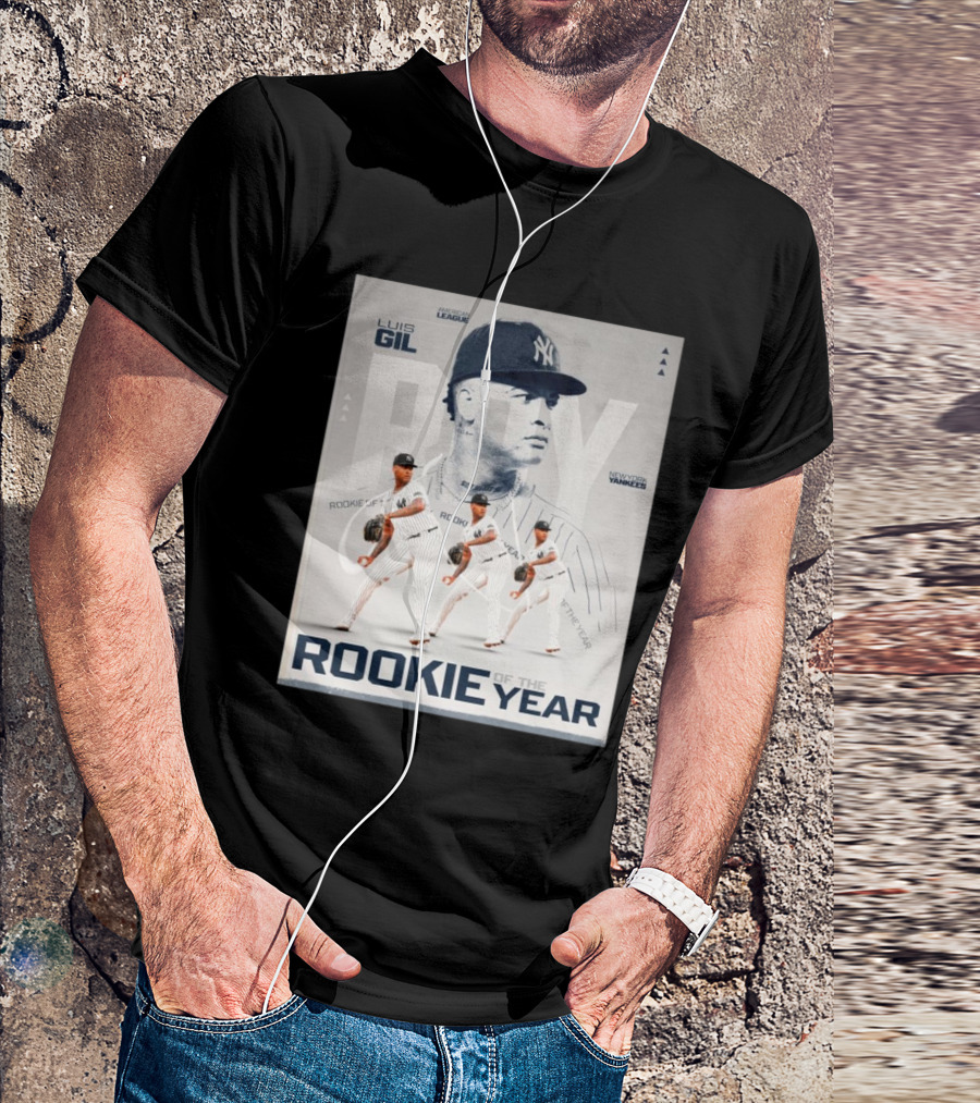 Luis Gil 2024 American League Rookie Of The Year New York Yankees MLB T-Shirt