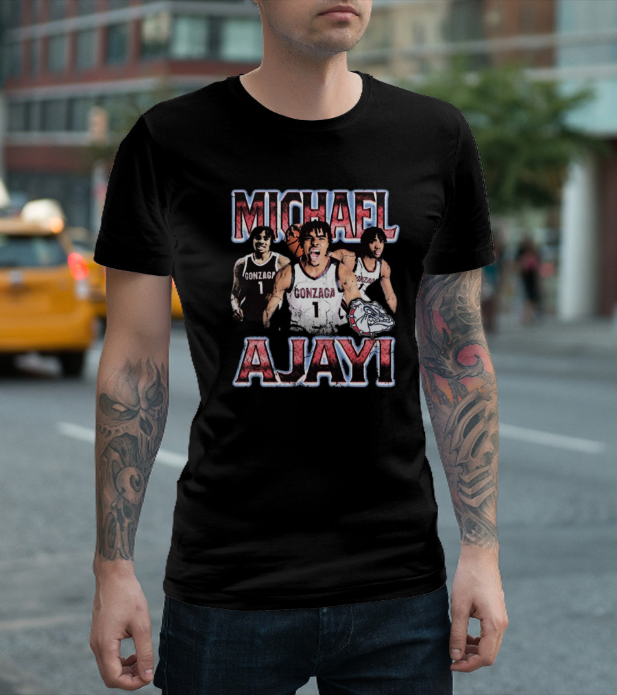 Michael Ajayi Gonzaga Bulldogs Basketball 90s T-Shirt