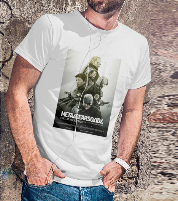 Metal Gear Solid 4 Guns Of The Patriots Tactical Espionage Action Konami PlayStation 3 T-Shirt
