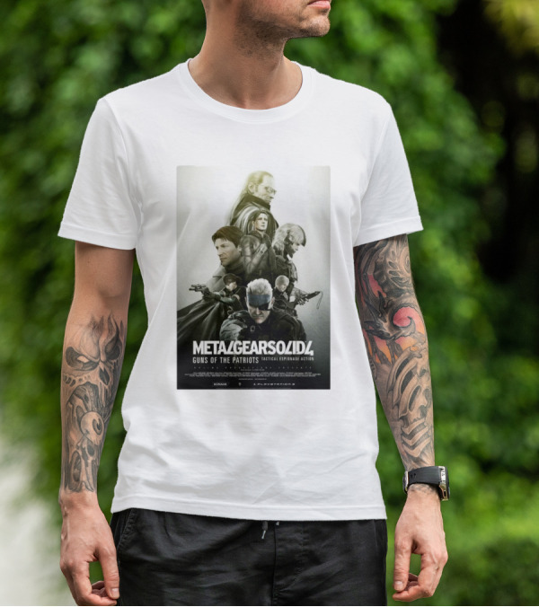 Metal Gear Solid 4 Guns Of The Patriots Tactical Espionage Action Konami PlayStation 3 T-Shirt