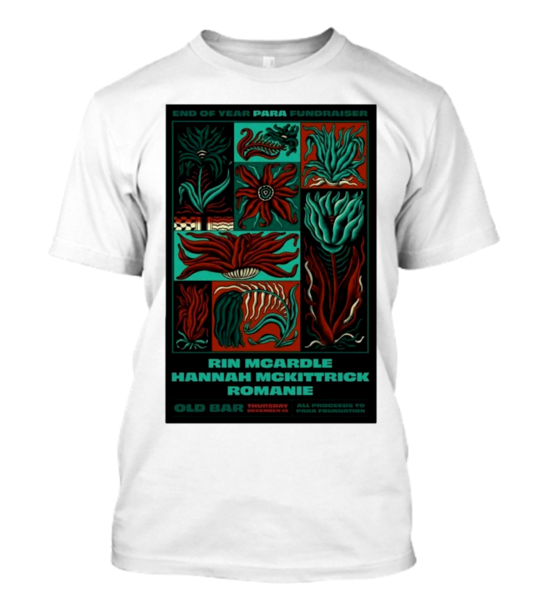 End Of Year PARA Fundraiser Rin McArdle Hannah McKittrick Romanie December 19 2024 Old Bar New South Wales T-Shirt