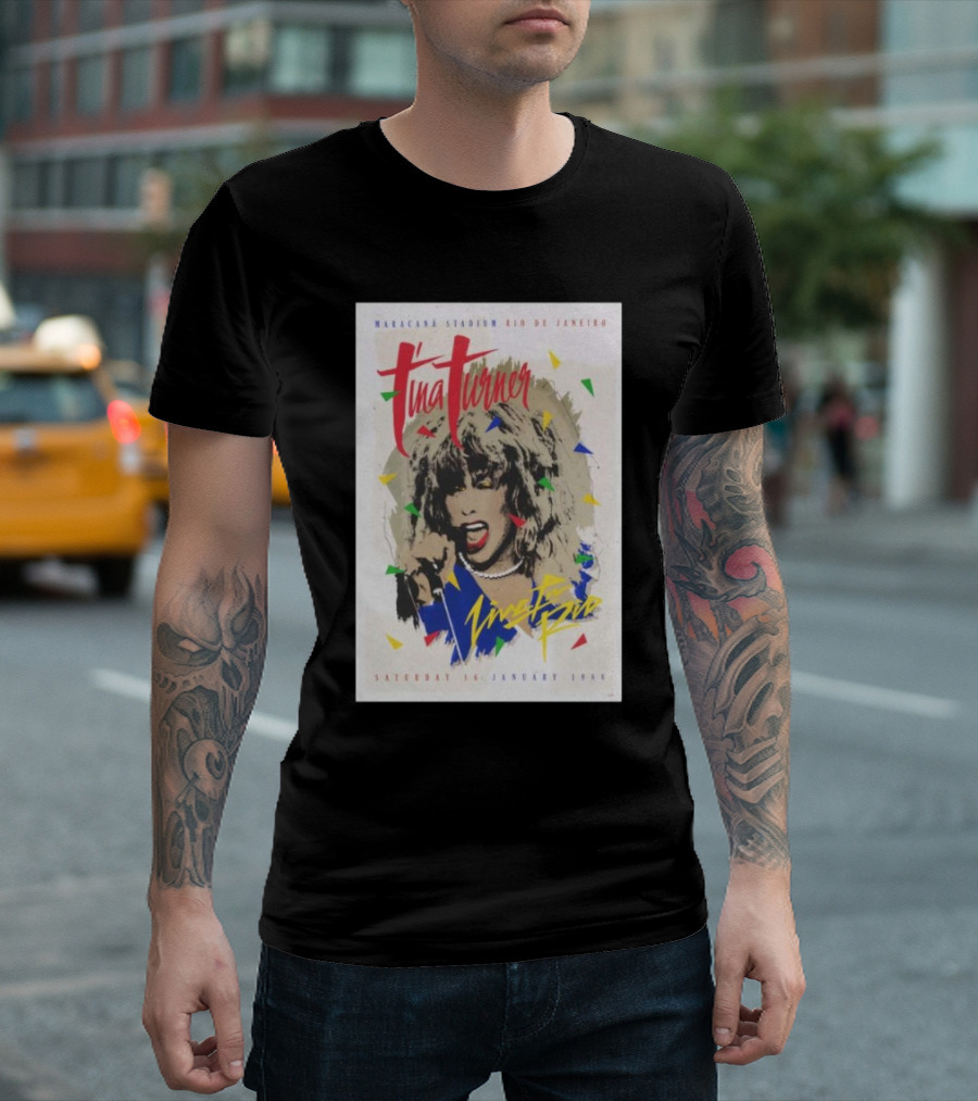 Tina Turner Maracanã Stadium Rio de Janeiro Saturday 16 January 1988 Live In Rio T-Shirt