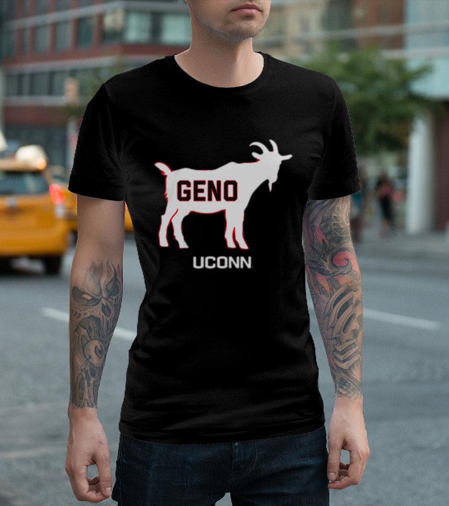 UConn Huskies Geno Basketball GOAT T-Shirt