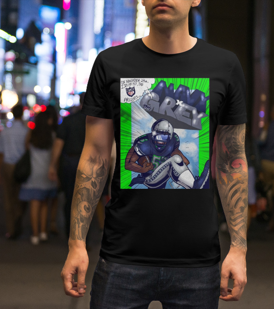 Seattle Seahawks Navy X Grey November 24th 1:25 PM PST The NFL Presents T-Shirt