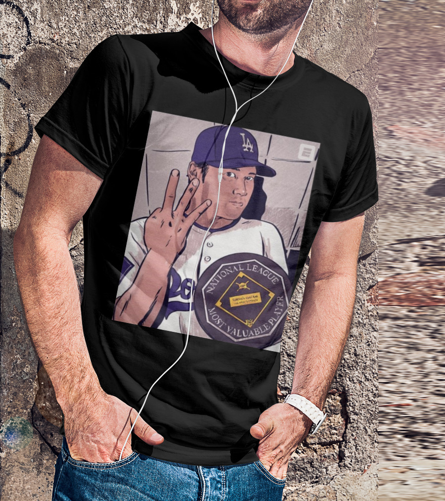 Shohei Ohtani LA Dodgers 2024 National League Most Valuable Player Wins Third MVP Award T-Shirt