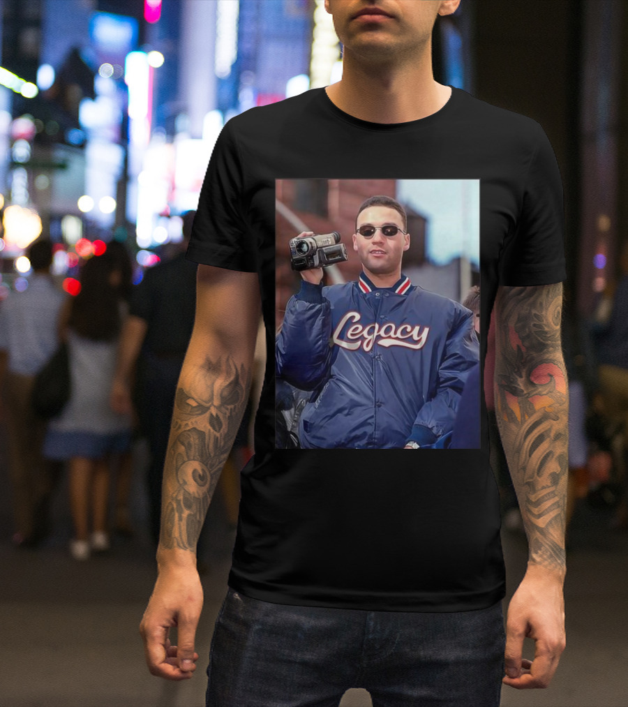 Derek Jeter Legacy Camcorder New York Yankees 2000 World Series MLB T-Shirt