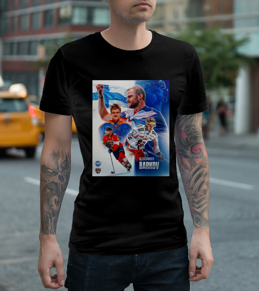 Aleksander Barkov Finland and Florida Panthers NHL Global Series The Captain is Coming Home T-Shirt