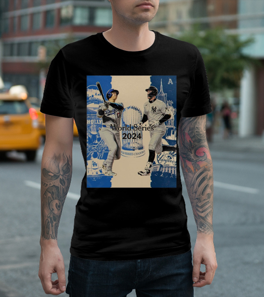 World Series 2024 Los Angeles Dodgers New York Yankees Championship Showdown T-Shirt