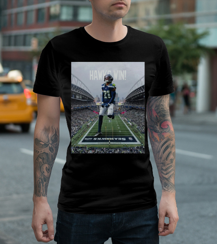 Seattle Seahawks Hawks Win Lives For Sunday NFL T-Shirt