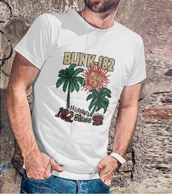 Blink-182 California 182 Since 92 Sun Palm Trees T-Shirt