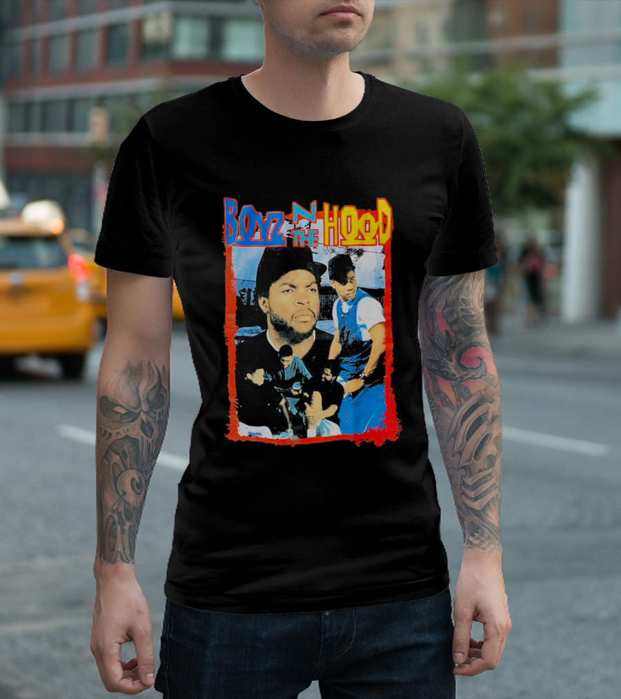 Boyz N The Hood Classic Movie Poster Ice Cube and Friends T-Shirt