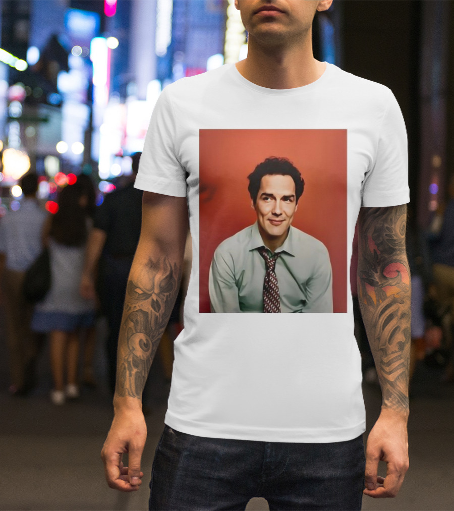 Ahren Stringer Wearing Norm Macdonald Photo T-Shirt