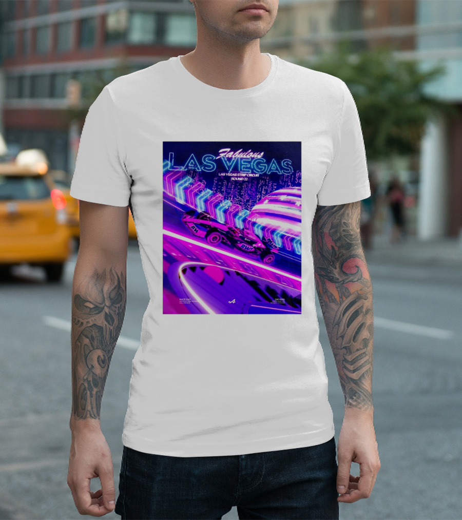 Fabulous Las Vegas Las Vegas Strip Circuit Round 22 Race Day Primer Chat Pack T-Shirt