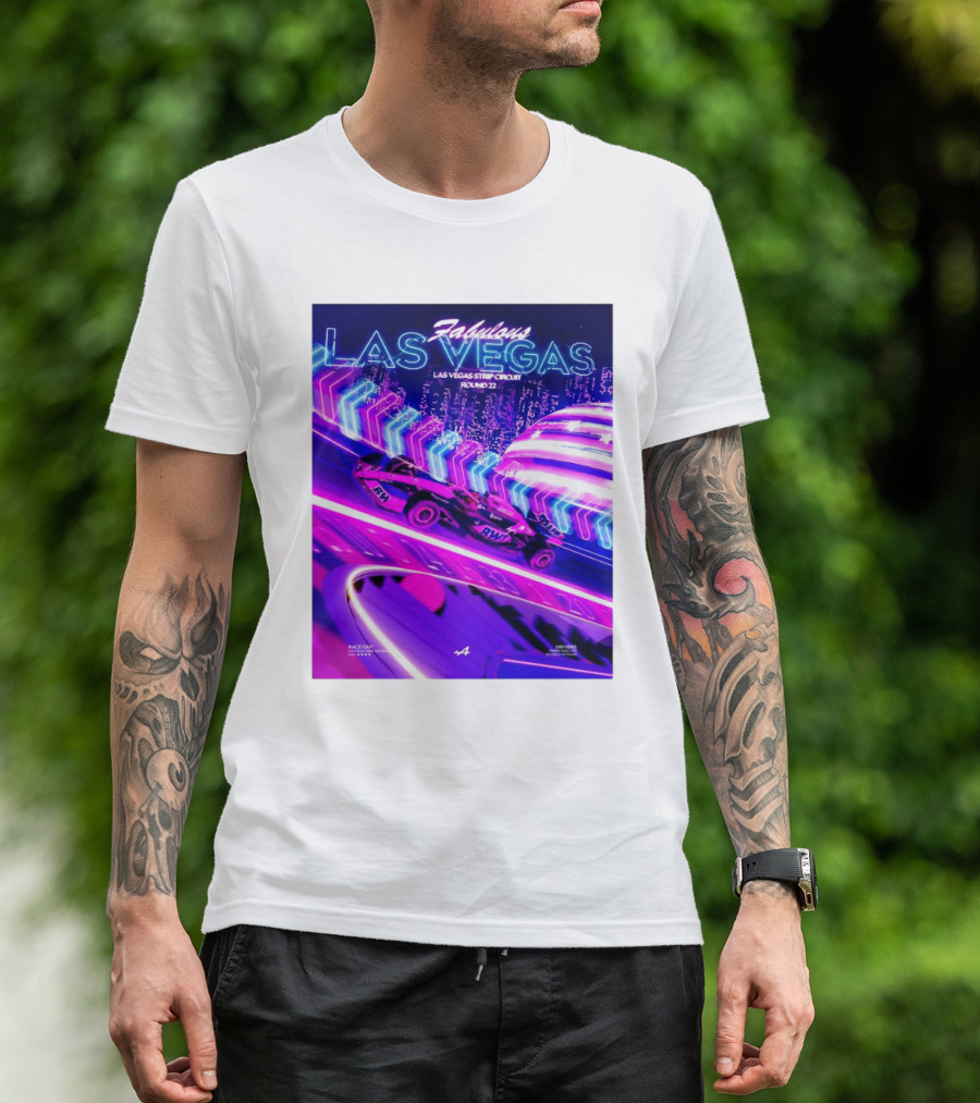 Fabulous Las Vegas Las Vegas Strip Circuit Round 22 Race Day Primer Chat Pack T-Shirt