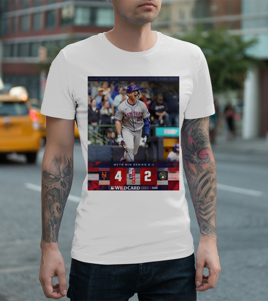 Mets Win Series 2-1 Wild Card 2024 New York 4-2 T-Shirt