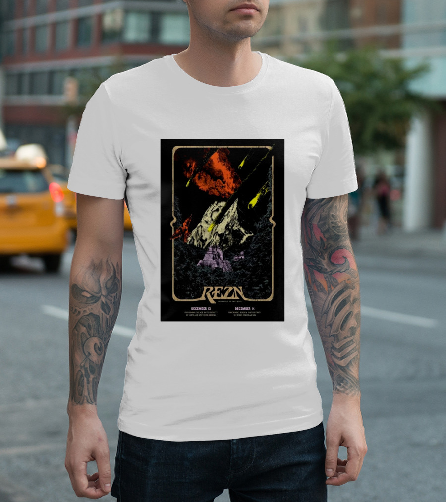 REZN Chicago Live At The Empty Bottle December 13-14 2024 Tour With BELLHEAD, Neurons, Zilched, And More T-Shirt