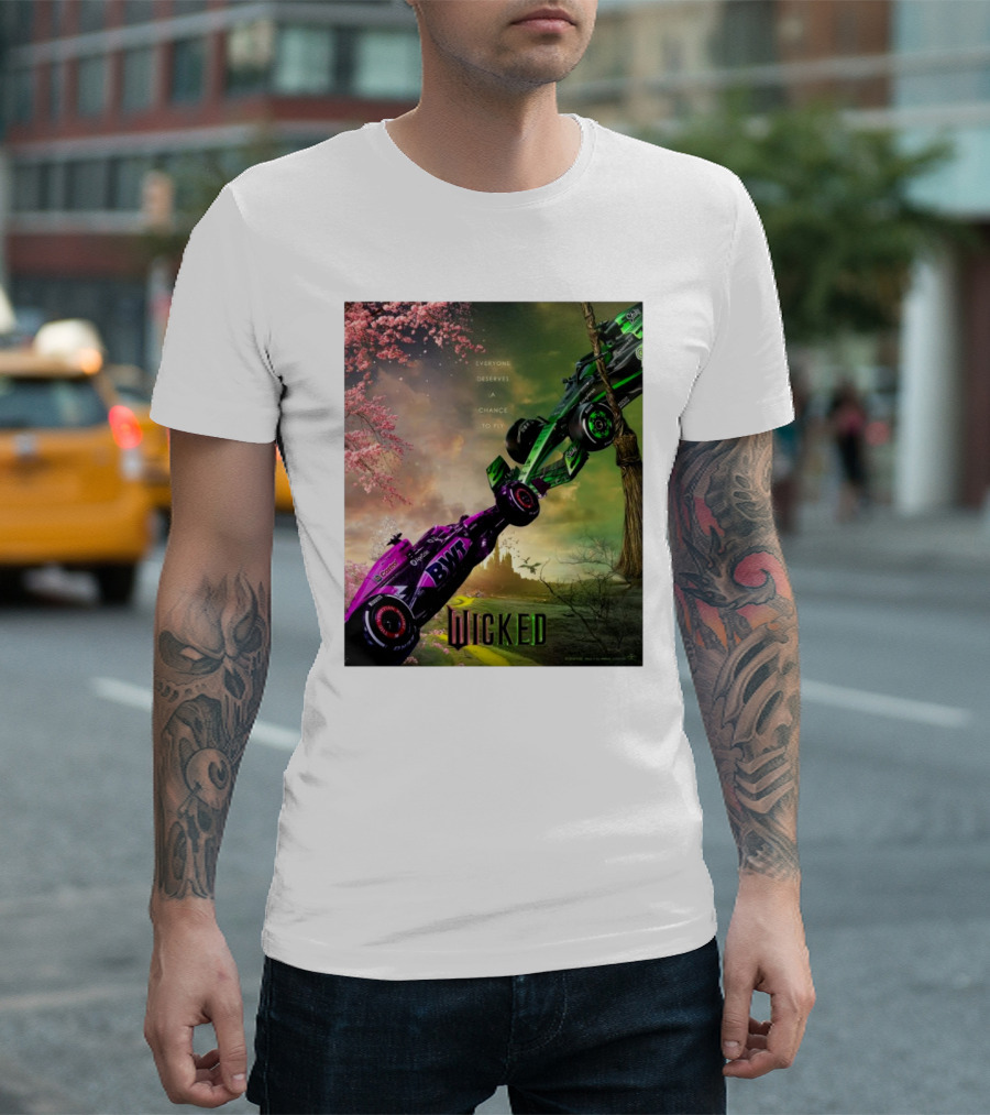 Wicked Everyone Deserves A Chance To Fly Racing Cars Vertical Sky Forest T-Shirt