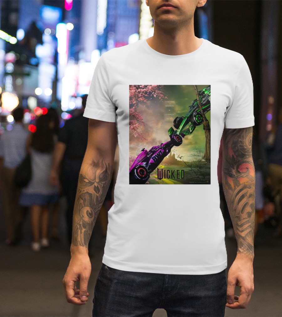 Wicked Everyone Deserves A Chance To Fly Racing Cars Vertical Sky Forest T-Shirt
