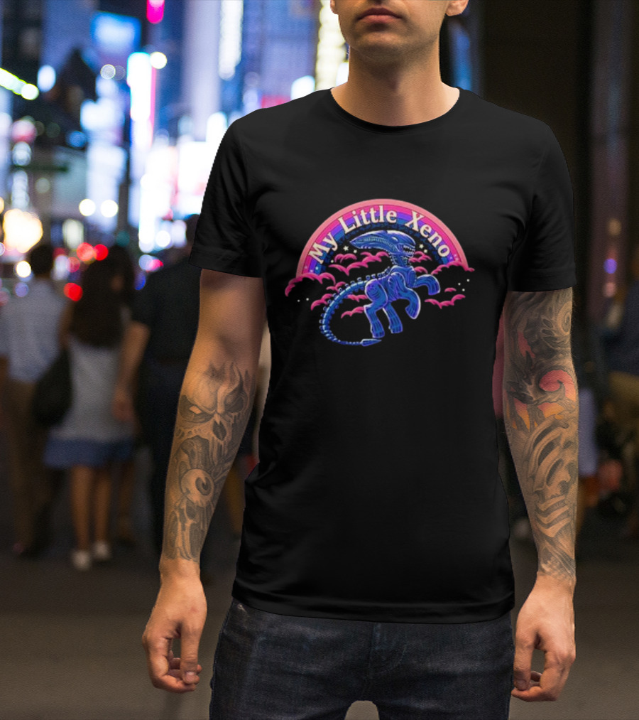 My Little Xeno Alien Creature In The Clouds T-Shirt