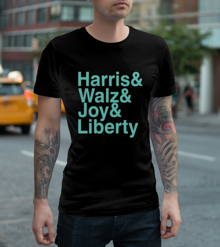 Harris And Walz And Joy And Liberty And Jason Sudeikis T-Shirt