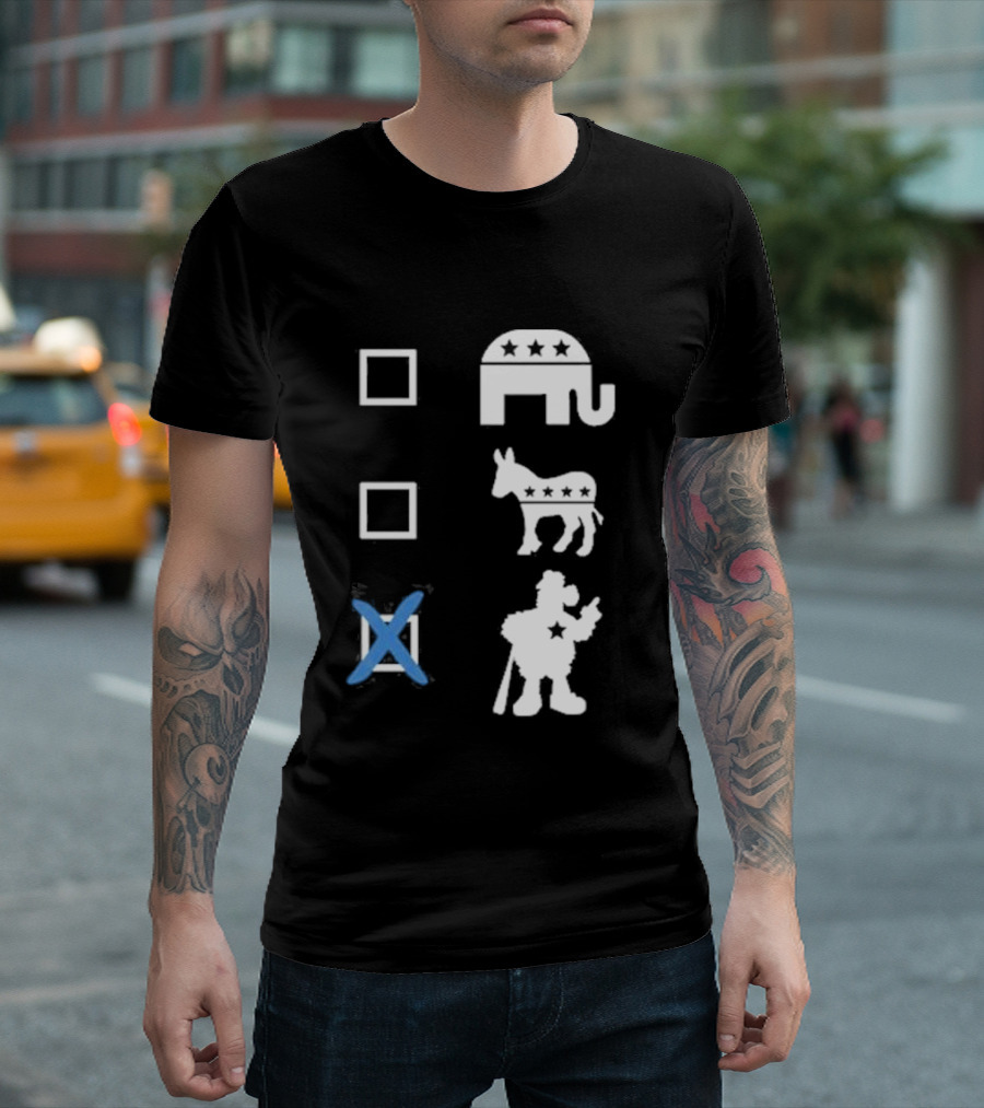 Phillygoat Store Vote Philly Elephant Donkey Blue X T-Shirt