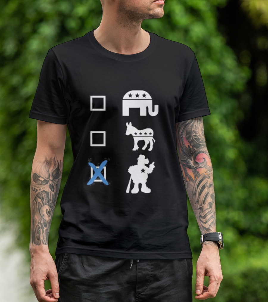 Phillygoat Store Vote Philly Elephant Donkey Blue X T-Shirt