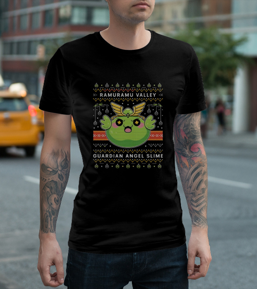 Ramuramu Valley Guardian Angel Slime Ugly Christmas T-Shirt
