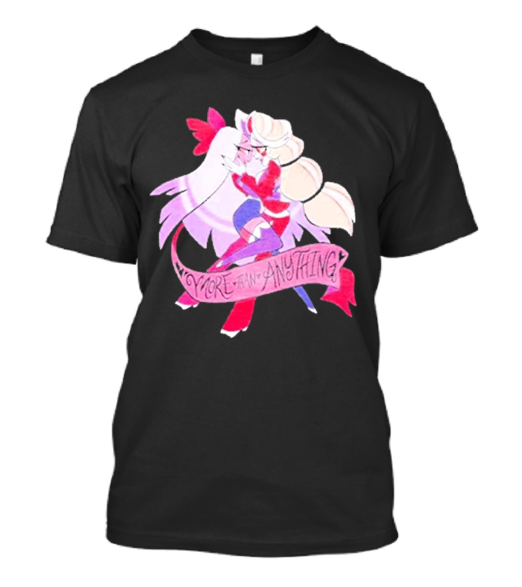 Hazbin Hotel Charlie And Vaggie Embrace More Than Anything T-Shirt