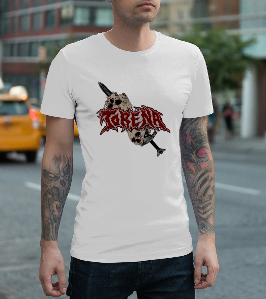 Torena Sword Piercing Skulls T-Shirt