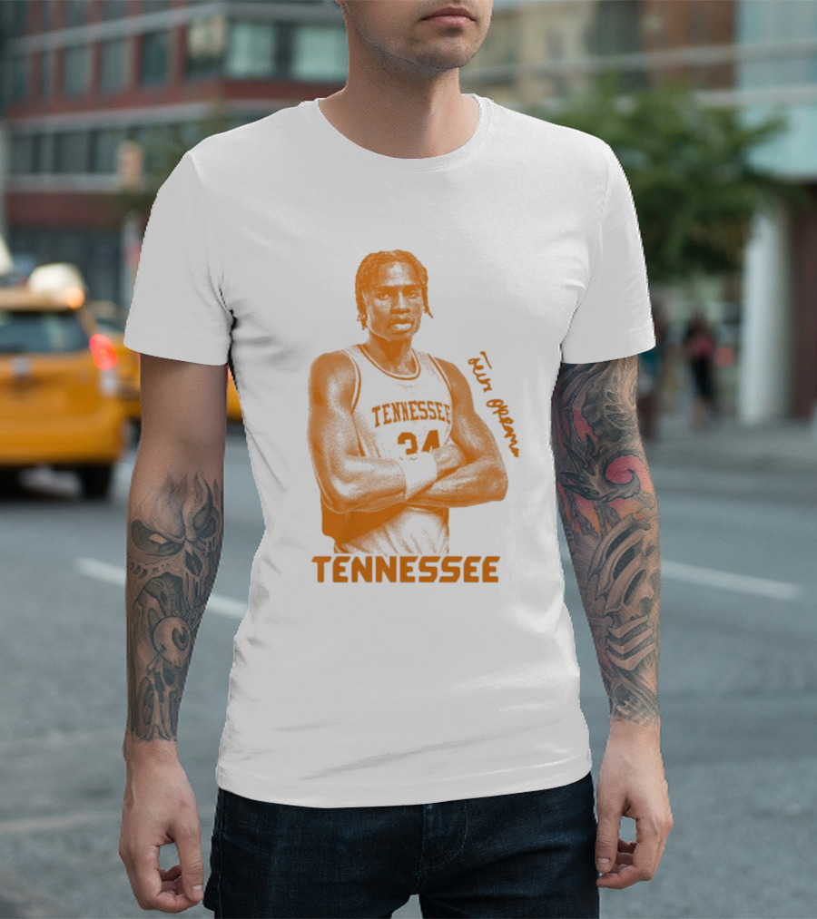Felix Okpara Tennessee Basketball 34 Signature T-Shirt
