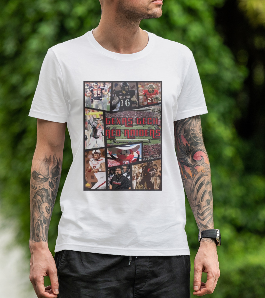Texas Tech Red Raiders Football Collage Grand Theft Auto T-Shirt
