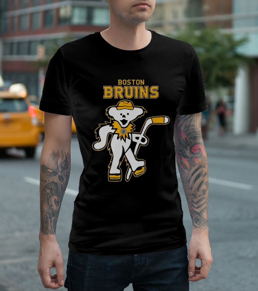 Boston Bruins Grateful Dead Dancing Bear T-Shirt