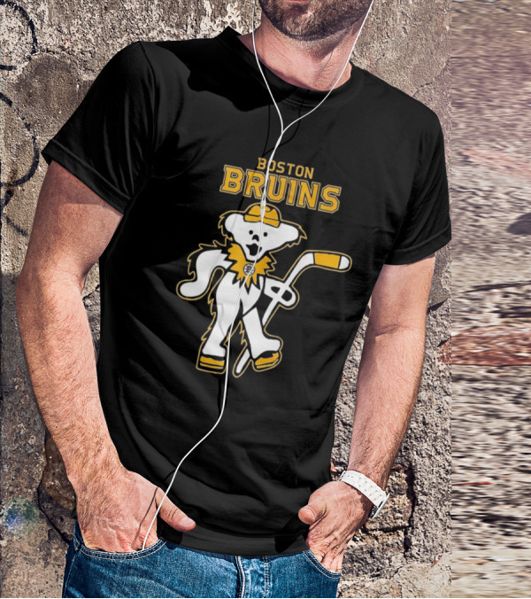 Boston Bruins Grateful Dead Dancing Bear T-Shirt