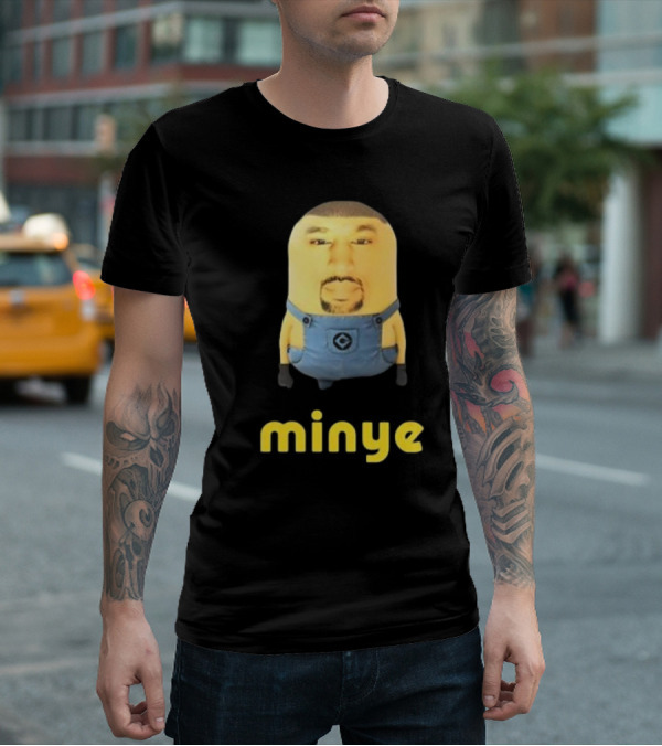 Dippytees Minye Minion Crossover Character Face T-Shirt