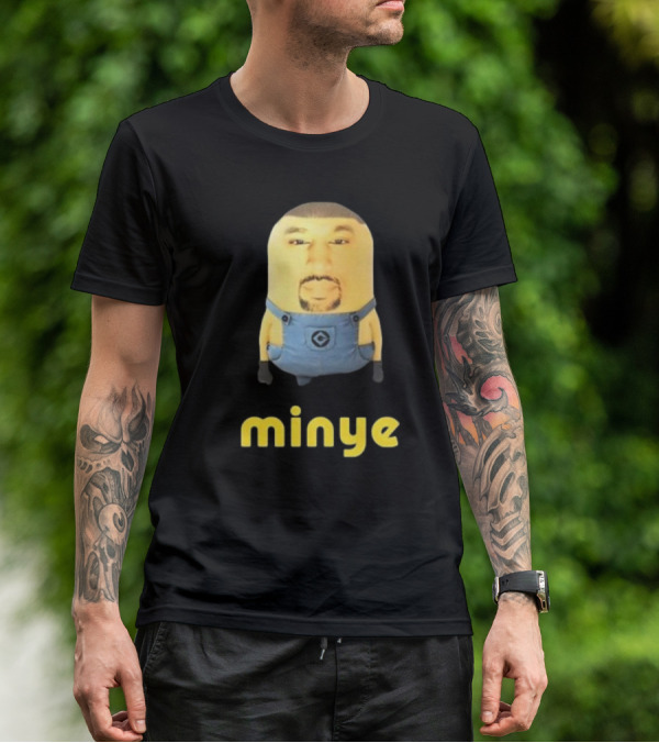 Dippytees Minye Minion Crossover Character Face T-Shirt