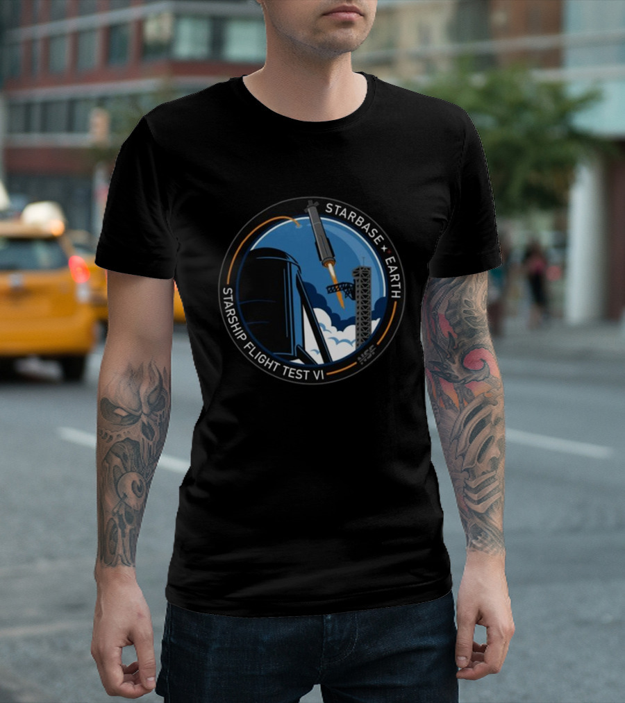 Starbase Earth Starship Flight Test VI NSC所属 T-Shirt
